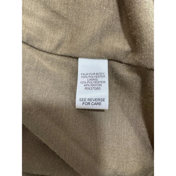 Cato Women's XLarge Faux Fur Blue Brown Pink Plaid Overcoat Barbie Academia - Picture 8 of 13